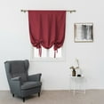 thumbnail image 1 of CUH Red Blackout Roman Curtains for Kids Bedroom Thermal Insulated Curtains Rod Pocket Tie Up Shade Curtains 1-Panel for Small Windows Bathroom Kitchen (46 x 54 Inches Long), 1 of 7