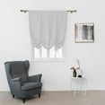 thumbnail image 1 of CUH White Blackout Roman Curtains for Kids Bedroom Thermal Insulated Curtains Rod Pocket Tie Up Shade Curtains 1-Panel for Small Windows Bathroom Kitchen (22 x 46 Inches Long), 1 of 7