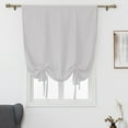 thumbnail image 1 of CUH White Blackout Roman Curtains for Kids Bedroom Thermal Insulated Curtains Rod Pocket Tie Up Shade Curtains 1-Panel for Small Windows Bathroom Kitchen (22 x 46 Inches Long), 1 of 7
