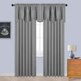 thumbnail image 1 of CUH Window Thermal Insulated Blackout Curtain Luxury Room Drapes Rod Pocket Curtains UV Protection Living Valance Light Gray-Curtains W:52"x H:72"/ 132cm*183cm-2PCS, 1 of 7