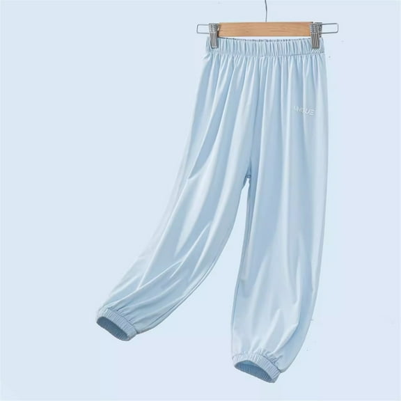 CUHK Children's and Girls' Summer Thin Ice Silk Children's Sunscreen Pants Sports Speed Drying Pants Sunscreen Pants Casual Pants Teen Cargo Pants for Girls Kids Grey Sweatpants