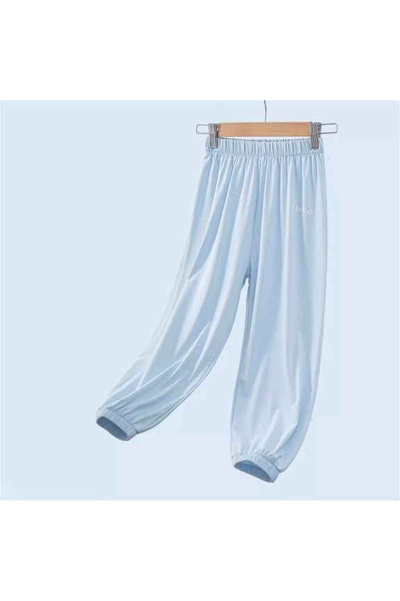 CUHK Children's and Girls' Summer Thin Ice Silk Children's Sunscreen Pants Sports Speed Drying Pants Sunscreen Pants Casual Pants Teen Cargo Pants for Girls Kids Grey Sweatpants