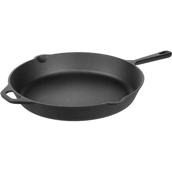 CUISILAND Large 15.5 Inch Pre-Seasoned Cast Iron Skillet