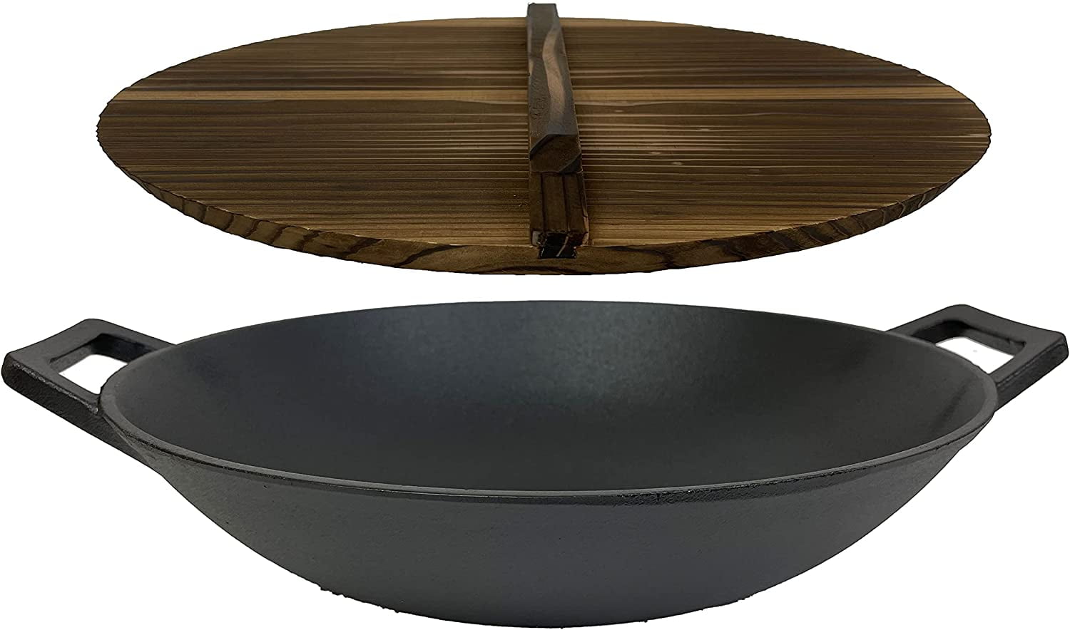 Pre-Seasoned Cast Iron Wok - Thumbnail 5