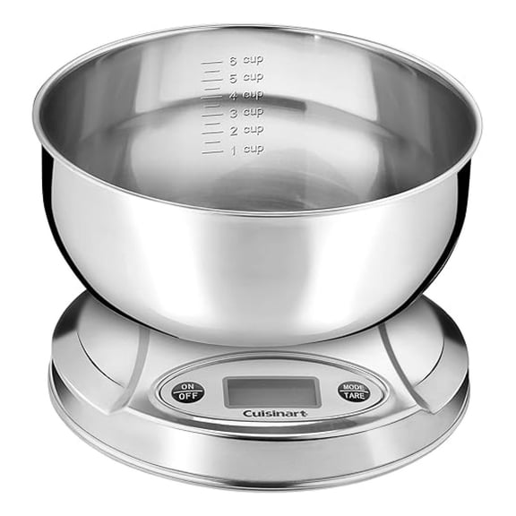 CUISINART PrecisionChef Kitchen Scale, Digital Display, Stainless Steel Scale