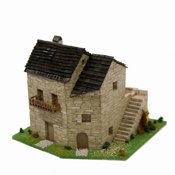 CUIT Ceramic Building Construction Kit, Rural House 2 (1:87)