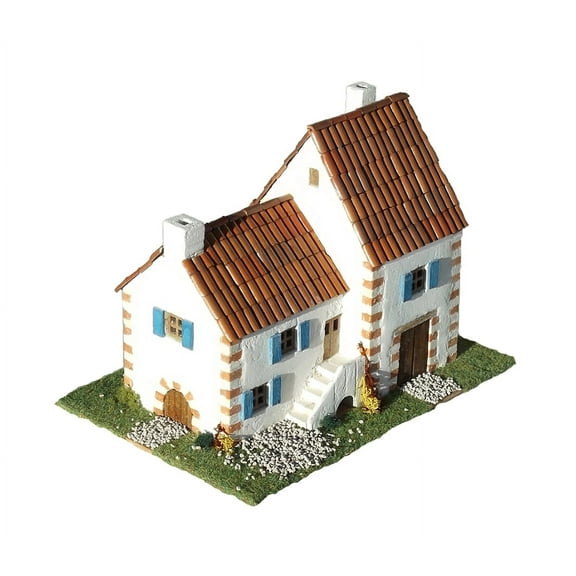 CUIT Ceramic Building Construction Kit, Traditional Czech House (1:87)