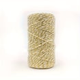 thumbnail image 1 of CUITING 1 Roll  1.5mm/1968inch Colored Cotton Rope For Holiday Christmas Gift Packaging  Golden Cotton Thread Hanging Label Rope  Handmade DIY Party And Wedding Decoration Line, 1 of 7