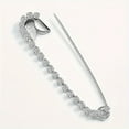 thumbnail image 1 of CUITING 5 Pack Silver Rhinestone Safety Pins  5.8x1.2cm  Artistic Sewing Brooches for Crafts and DIY Projects, 1 of 5