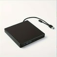 CUITING External DVD Drive Dual USB 3.0 and TypeC Interface Portable