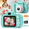 thumbnail image 1 of CUITING Kids Camera for Boys Girls  Christmas Birthday Gift for Age 3-10  1080HD Digital Video Cameras for Toddler  Portable Toy for 3 4 5 6 7 8 9 Year Old with 32GB SD Card - Blue, 1 of 11