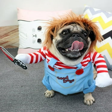 CUITING Pet Halloween ghost Clothes Creative Halloween Christmas Pet Clothes Funny Dog Clothes M