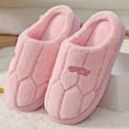 thumbnail image 1 of CUITING Unisex Cotton Slippers  Winter Indoor Home Comfort  Non-Slip Thick Sole  Casual Style  Solid Color  All-Season  Slip-On  Universal Fit  Fabric Upper  Fabric Lining  TPR Sole  Fabr, 1 of 7