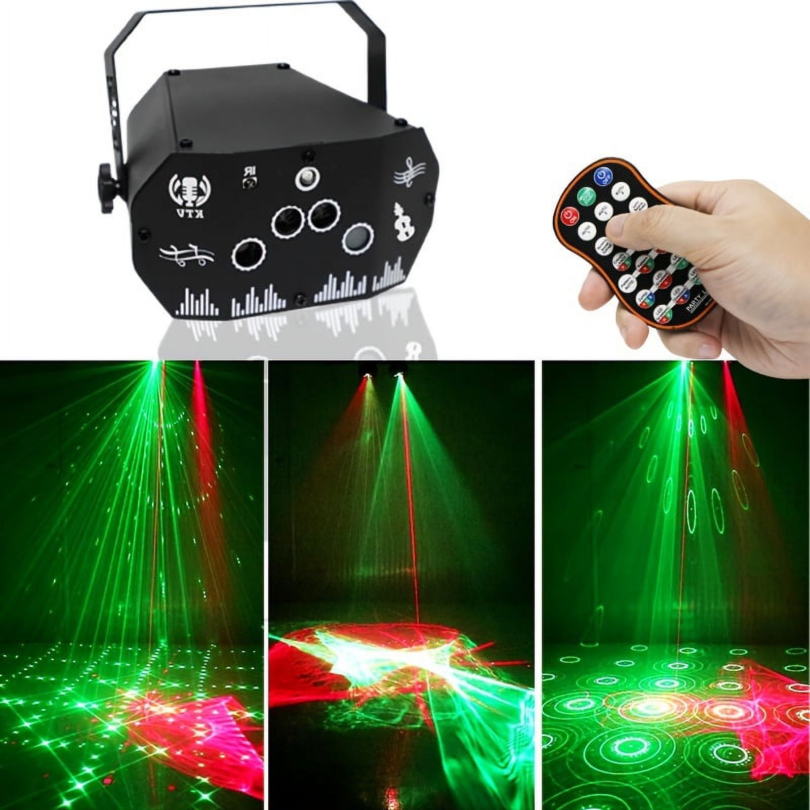 CUITING YSH USB Powered 3in1 DJ Party Lights with Remote Control