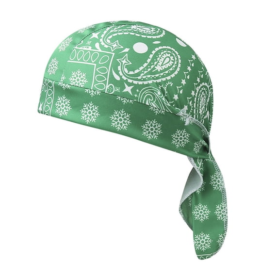 CUIYUAN 1 Piece Paisley Cooling Headscarf Cap Breathable Sweat Wicking Durag Lightweight Headband Hat Unisex Headscarf Hat Stretch Bandana Beanie for Outdoor Cycling Running Motorcycle Helmet Liner