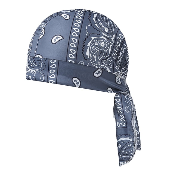 CUIYUAN 1PC LightweightElastic Headscarf Paisley Cooling Headscarf Cap Do Rags Skull Cap Men Women Helmet Liner Head Bandana Motorcycle Durags Caps For Outdoor Cycling And Running