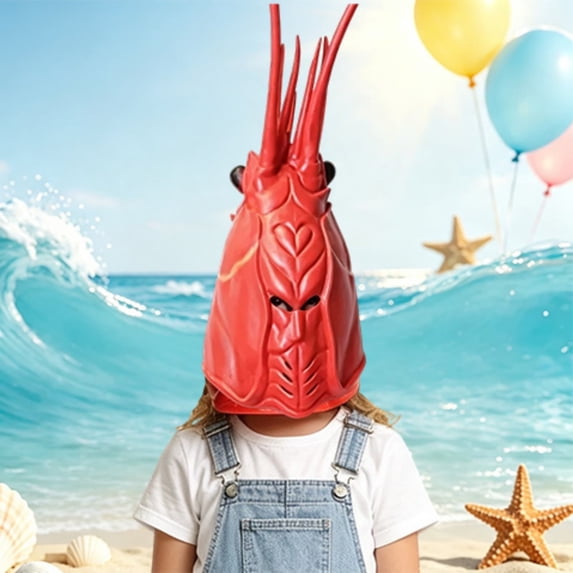 CUIYUAN 3D Soft Plush Hat Adjustable Seafood Themed Headwear for Beach Parties and Festivals Headpiece For Party Cosplay
