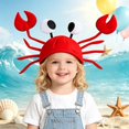 thumbnail image 1 of CUIYUAN 3D Soft Plush Hat Adjustable Seafood Themed Headwear for Beach Parties and Festivals Headpiece For Party Cosplay, 1 of 4