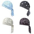 thumbnail image 1 of CUIYUAN 4PC Headscarf Bandana Scarf Cooling Paisley Head Cap Set Performance Safety Liner Elastic Lightweight Stretch Bandana Beanie Breathable Sweat Men Women for Outdoor Cycling Running, 1 of 6
