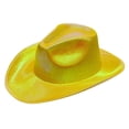 thumbnail image 1 of CUIYUAN Cowboy Hat Unisex Wide Brim Shiny Western Hat Cowgirl Hat Western Cowboy Hats for Men with Shapeable Brim Cowboy Hat for Women Festival Stage Performance Party, 1 of 3
