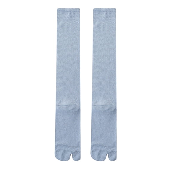 CUIYUAN Flip Flop Socks for Women Tabi Split Toe Socks Elastic Cotton for Men Women Hollow Out Breathable Japanese Split Toe Pile Trendy Socks For Women
