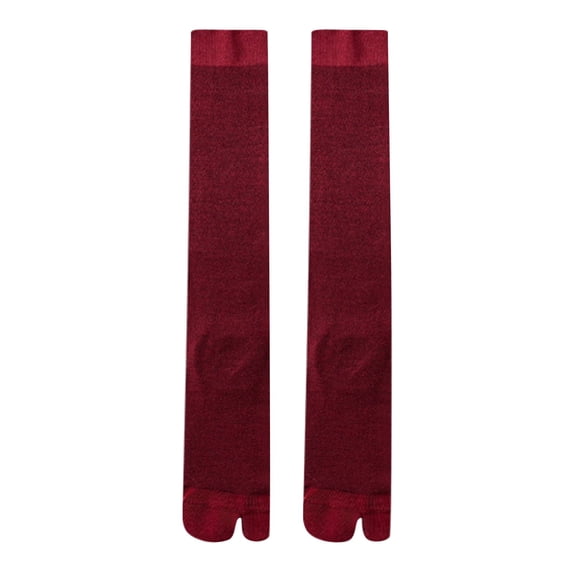 CUIYUAN Flip Flop Socks for Women Tabi Split Toe Socks Elastic Cotton for Men Women Hollow Out Breathable Japanese Split Toe Pile Trendy Socks For Women