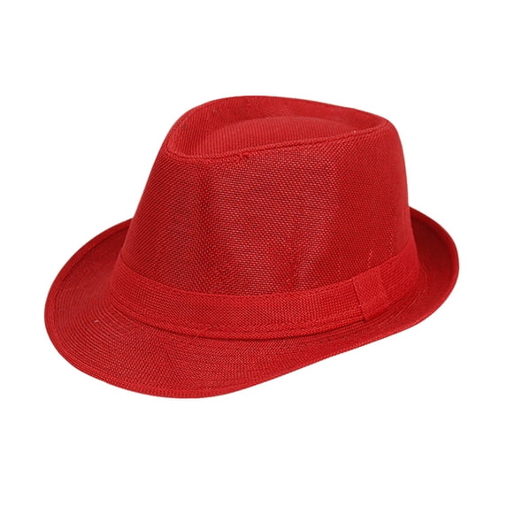 CUIYUAN Men's Summer Linen Hat Breathable Short Brim Sun Hat