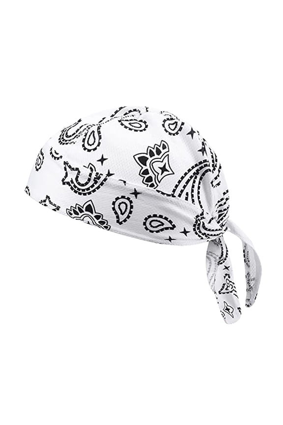 Unisex Breathable Paisley Cooling Headscarf Cap Elastic Cycling Sports Cap Cooling Head Scarf Head Wrap Women Helmet Liner Head Bandana Motorcycle Durags Caps Hip-hop Streetwear