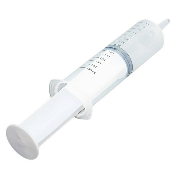 CUJMH 150ML Reusable Big Large PlasticHydroponics Nutrient Measuring Syringe