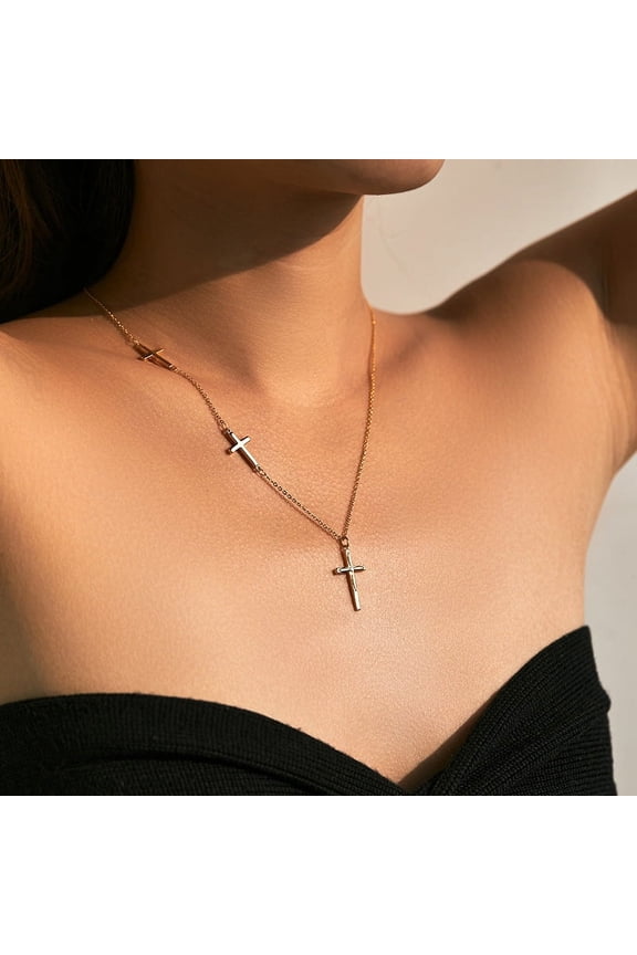 18K Gold Plated Open Circle Pendant Necklace for Women, Minimalist Long Layering Chain, Adjustable 2023.6 in (5160 cm) Cable Chain, Brass Base Fashion Jewelry
