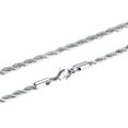 thumbnail image 1 of CUKIXA 18k Gold Plated Rope Chain 2mm/ 3mm/ 4mm/ 5mm Stainless Steel Twist Chain Necklace for Men Women, 15 Inches- 27 Inches, Silver/ Gold/ Black, 1 of 6