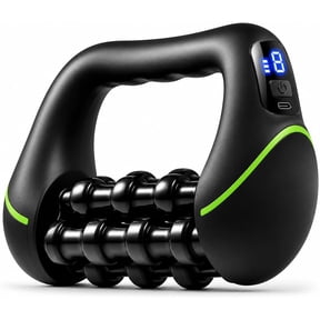 CUKIXA Electric Handheld Roller Massager, Deep Tissue percussive Rolling Device for Muscle Recovery & Pain Relief, Cordless 8-Speed Massager with 24 Nodes for Back, Neck, Shoulders & Legs