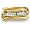 thumbnail image 1 of CUKIXA Gold Stackable Rings for Women Non Tarnish, 18k Gold Plated Cubic Zirconia Rings, Silver Gold Multi Ring Mixed Metals Stack Rings Set-8#, 1 of 10