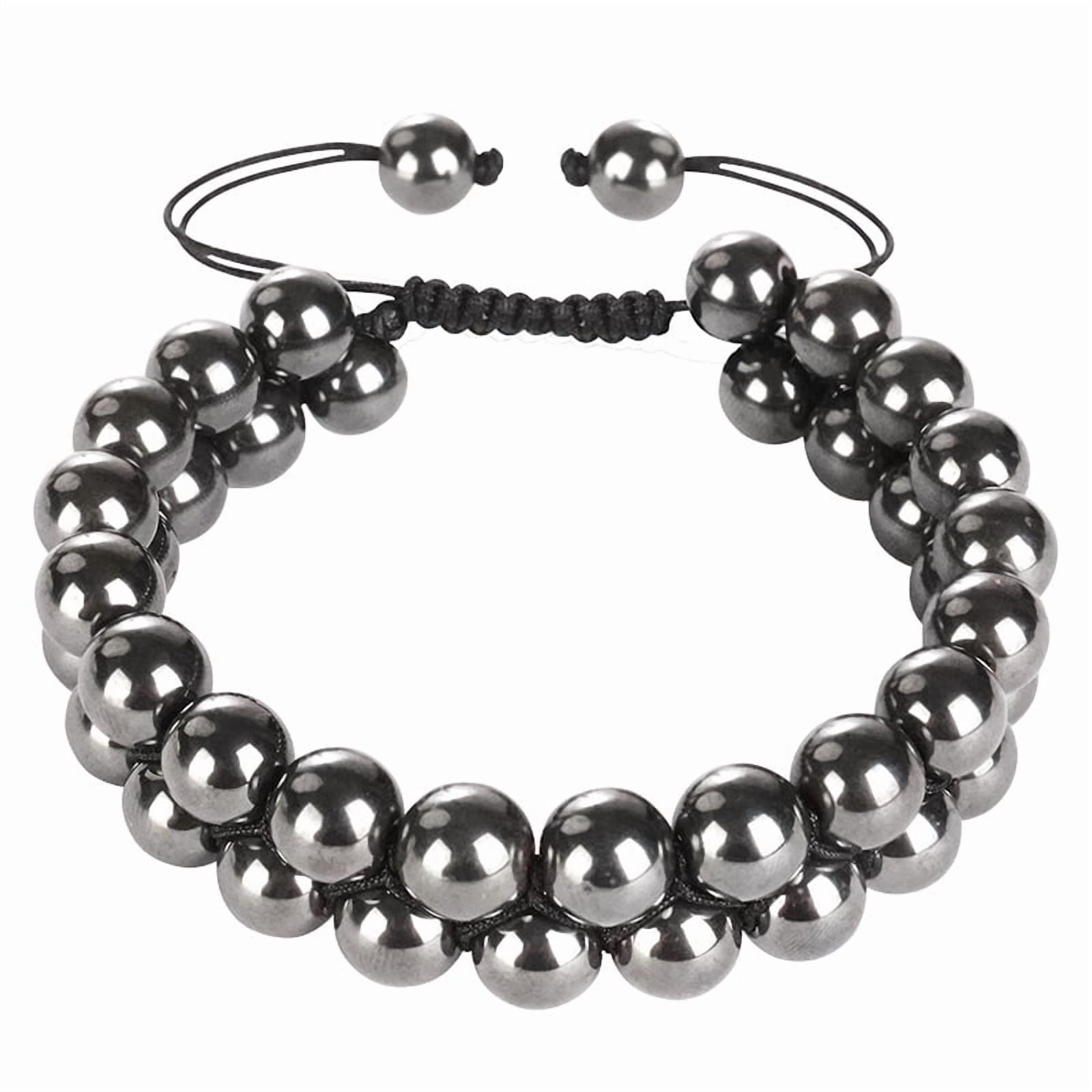 CUKIXA Triple Protection Bracelet Natural Tiger Eye Agate Stone 8mm Beads Black Obsidian,Crystal Jewelry Stone Bracelets Christmas Gifts for Men Bring Luck Prosperity
