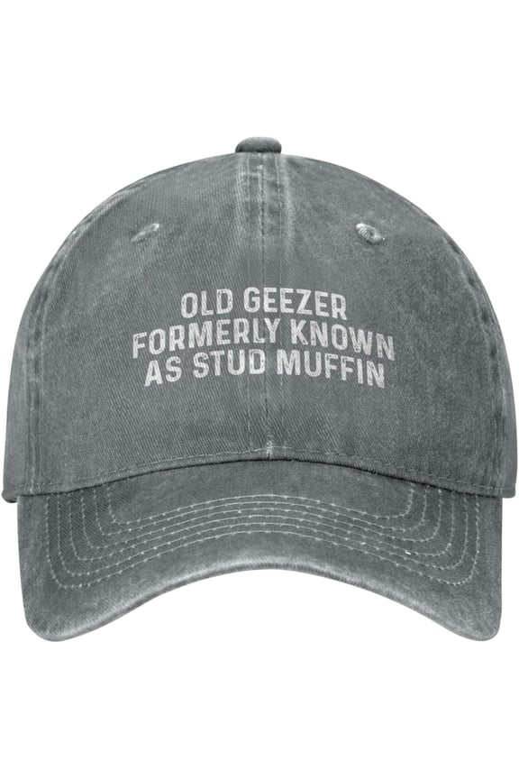 Old Geezer Formerly Known As Stud Muffin Cap for Men Dad Hat Funny Cap Unisex Multi-Colored Baseball Cap Retro Distressed Sun Hat