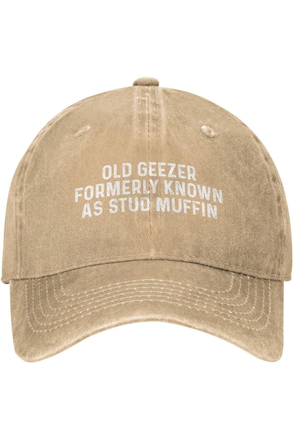 Old Geezer Formerly Known As Stud Muffin Cap for Men Dad Hat Funny Cap Unisex Multi-Colored Baseball Cap Retro Distressed Sun Hat