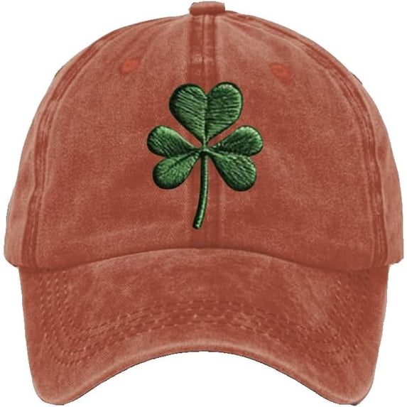 CUKOLSXA Unisex St. Patrick's Day Shamrock Graphic Vintage Hat Casual Baseball Cap Retro Distressed Sun Hat Women's Hats & Caps Men Hats Baseball Hat