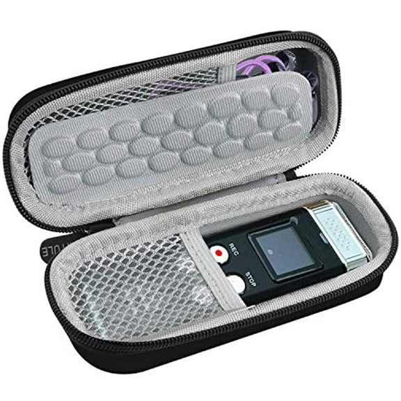 CULEUTIL Voice Recorder Case for G 48GB for Evistr for Evida for Aomago for Dgtenk for Aiworth, Audio Recorder Box (Black)