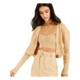 thumbnail image 1 of CULPOS X INC Womens Beige Open Cardigan Sweater Size: XL, 1 of 2