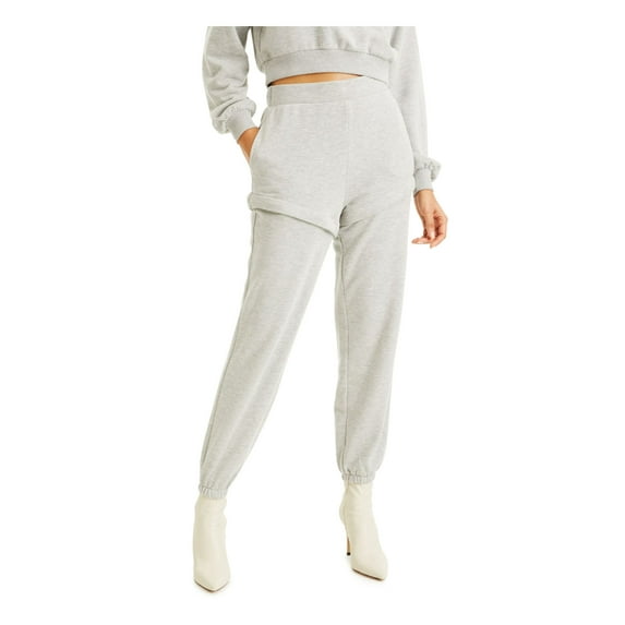 CULPOS X INC Womens Gray Pocketed Ruffled Sweatpants Active Wear Lounge Pants M