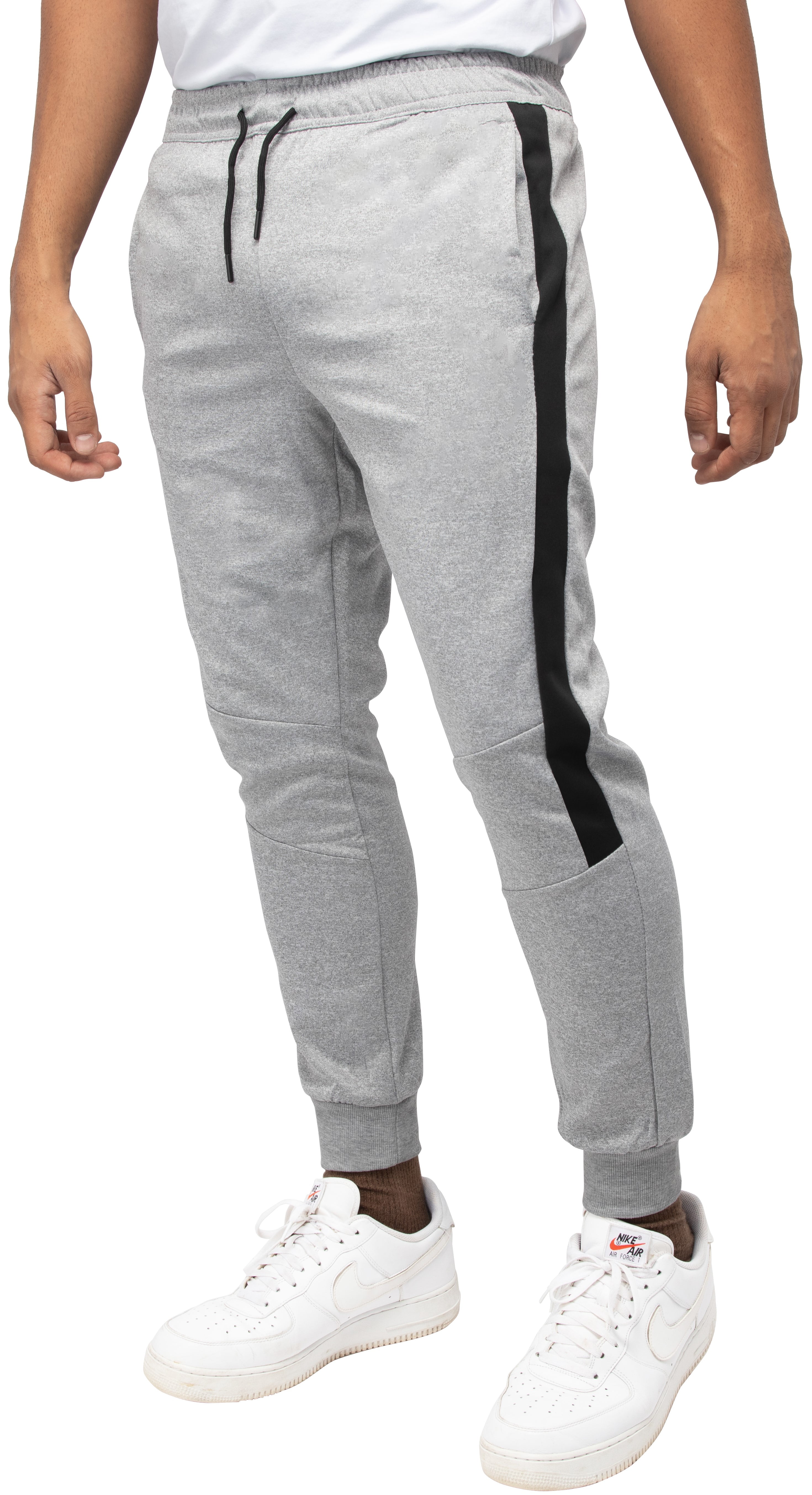 CULTURA Men s Active Fashion Fleece Jogger Sweatpants W Pockets Athletic Pants for Gym Running Heather Grey Black Small Walmart Business Supplies