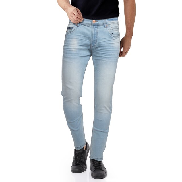 CULTURA Men's Jeans Stretch Washed Distressed Fashion Denim Flex Comfort Slim Relaxed Skinny Fit