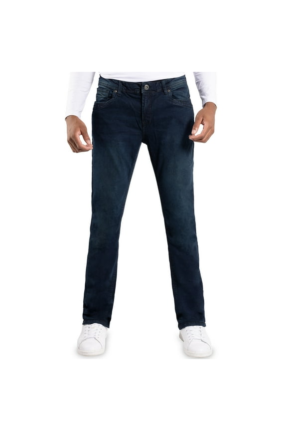 Men's Saddle Stitch Modern Fit Jeans, Blue Black, 32X32