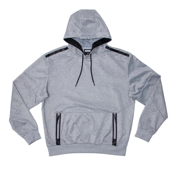 CULTURA SPORT Men's Active Fashion Hooded Fleece Sport Sweater For Gym Workout and Running, Athletic Hoodie Zipper , Heather Grey - Pull Over, XX-Large