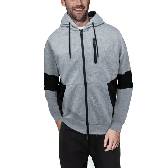 CULTURA SPORT Men's Active Fashion Hooded Fleece Sport Sweater For Gym Workout and Running, Athletic Hoodie Zipper