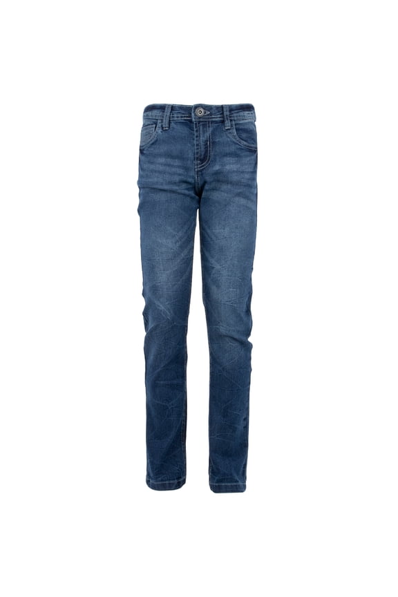 AZURE Boy's Super Flex Jean Jeans, Dark Blue, 8