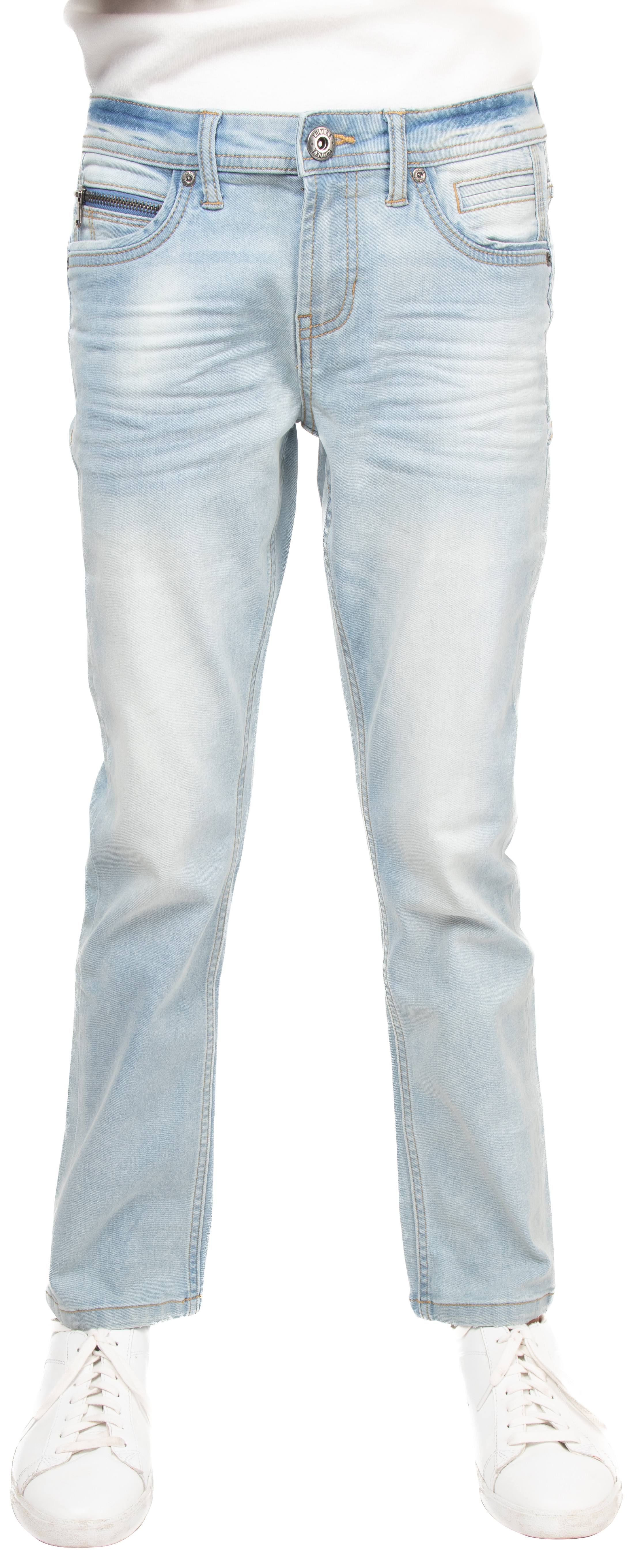 Boys Lycra Dark Blue Slim fit Fit Lesar Print Jeans