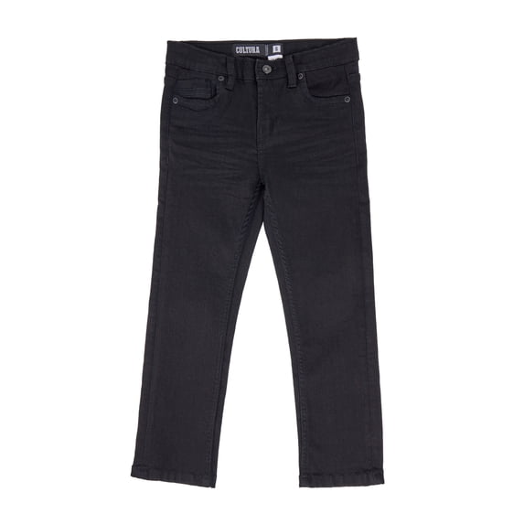 CULTURA AZURE Little Boy's Denim Pants, Jet Black, 6