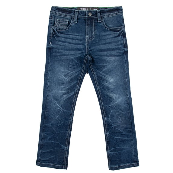CULTURA AZURE Little Boy's Super Flex Jeans, Dark Blue, 6
