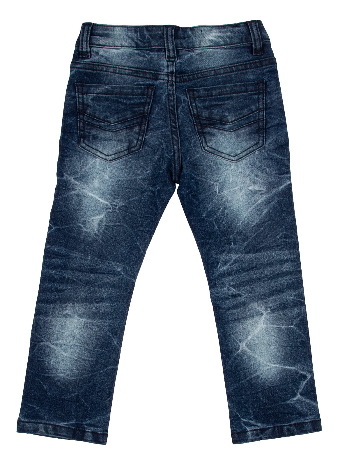 CULTURA Skinny Jeans for Boys Big Boys Teens Slim Wash Denim Pants, Blue  -Thick Stitch, Size 12